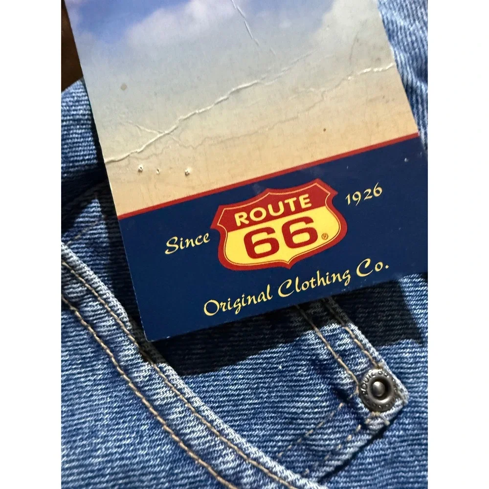 Route 66 Big Mens Relaxed Fit Denim Shorts Blue Medium Wash Size 46 NWT Jorts
